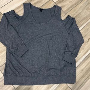 Torrid KNIT SCOOP COLD SHOULDER TOP 2X